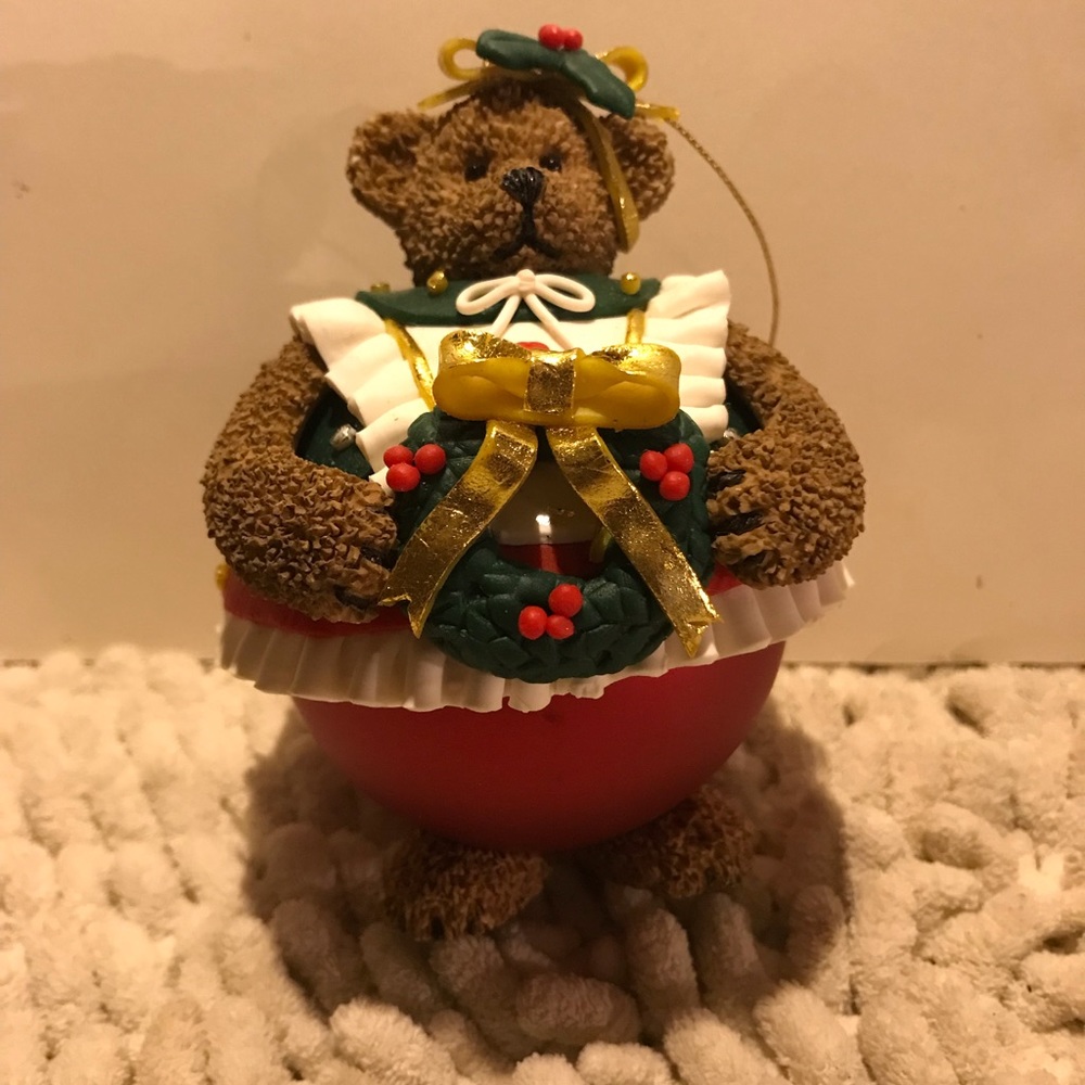 Teddy Bear Traditions Christmas Tree Ornament 1995